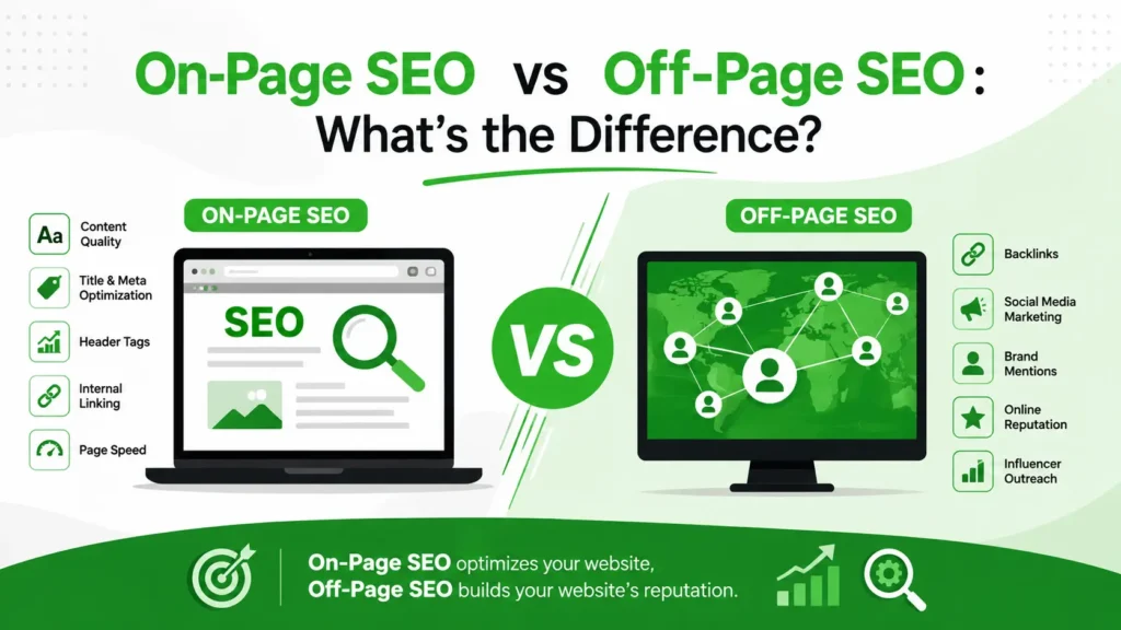 On-Page SEO vs Off-Page SEO What’s the Difference