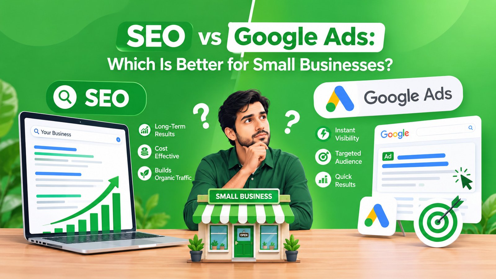 SEO vs Google Ads for Small Businesses